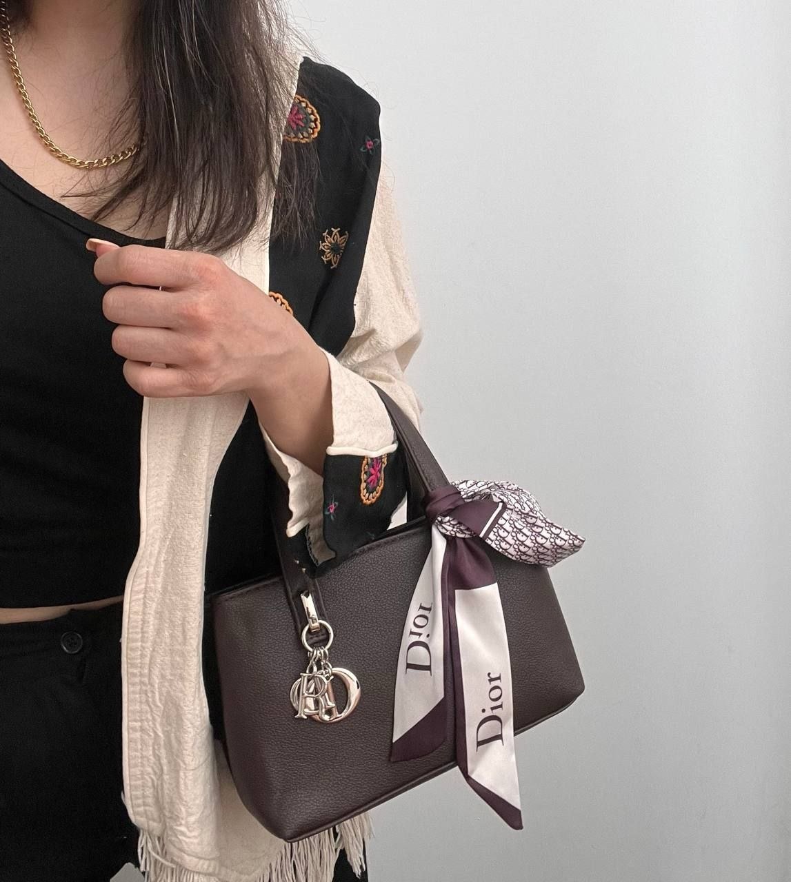 کیف دیور اسکارف دار زنانه دستی دوشی